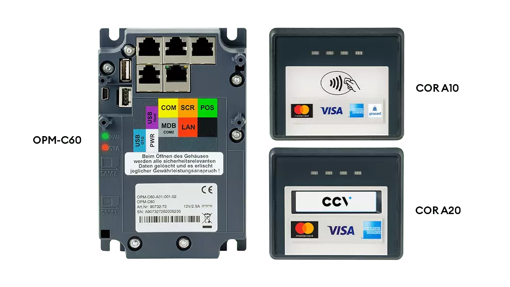 CCV COR A20 + OPM C60 Kartenterminal
